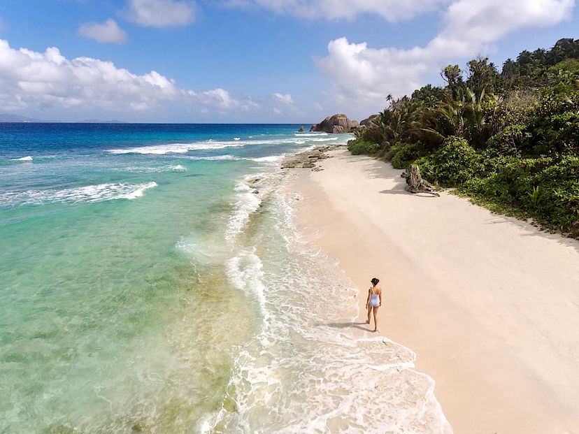 Beach on La Digue