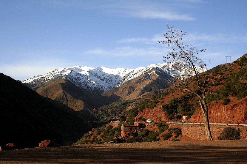 Scenery Of The High Atlas Mountains