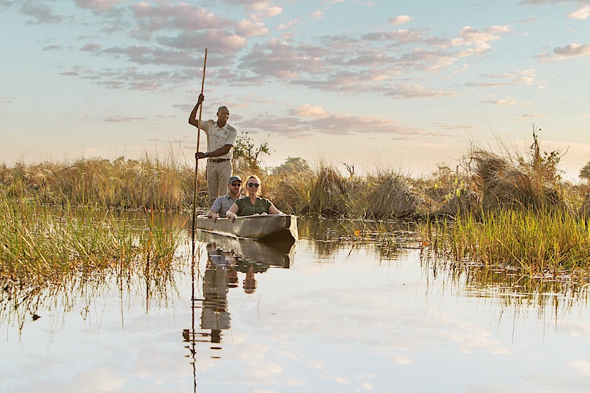 Mokoro at Camp Okavango