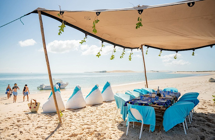 Dining at Azura Benguerra
