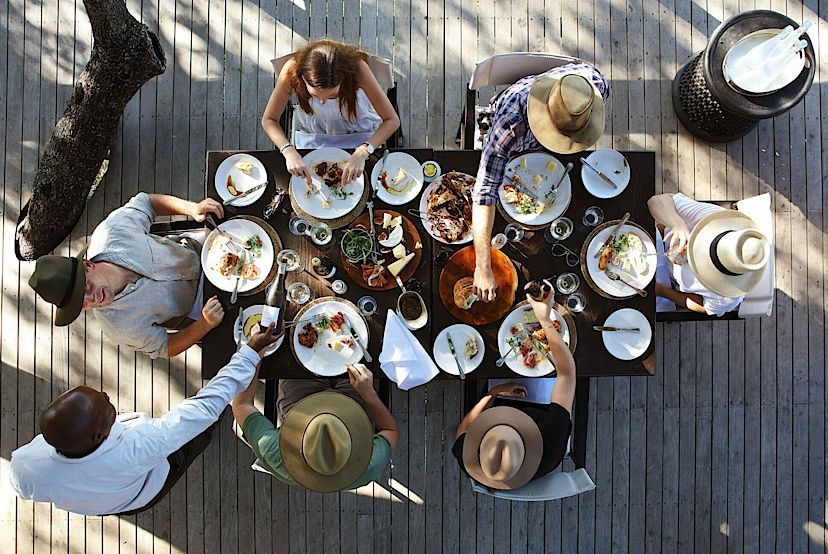 Dining at Londolozi