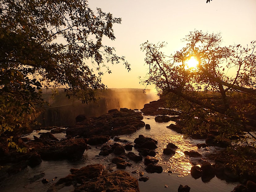 zimbabwe victoria falls sunset