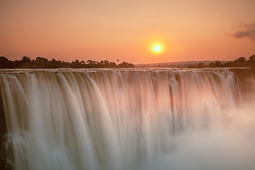 Victoria fall Sunset