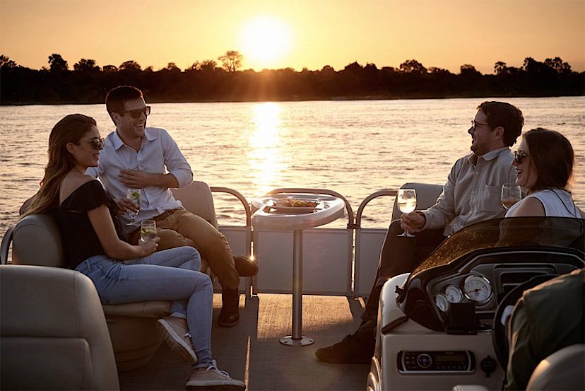 Sunset Cruise on the Zambezi, Victoria Falls Island Lodge