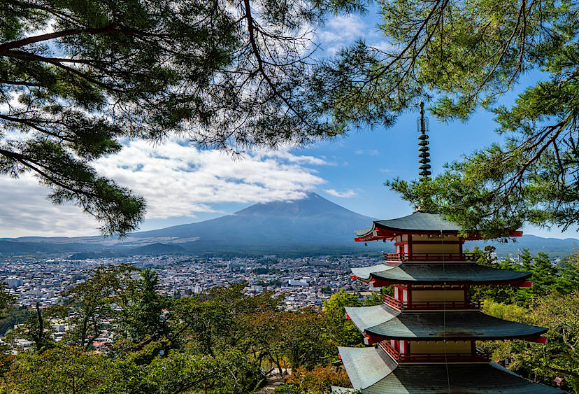 Churito Pagoda at Arakura Sengen Shrine