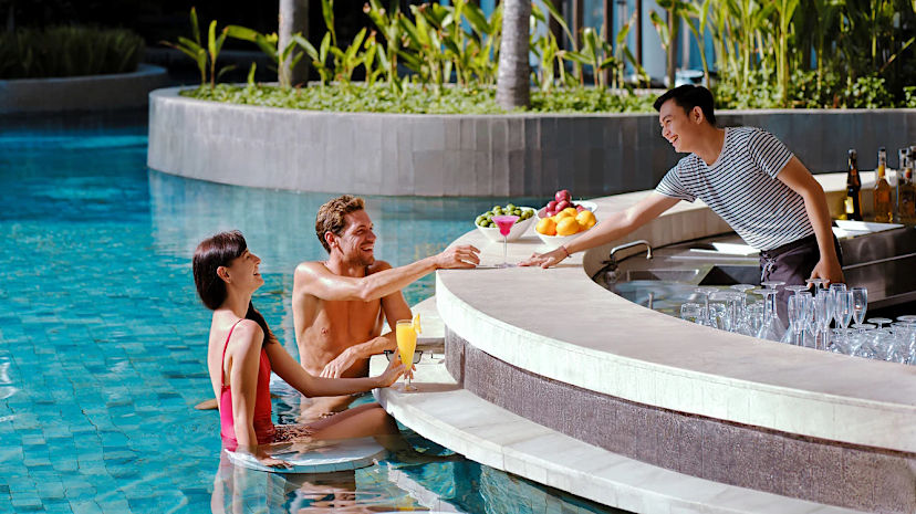 Swim-Up Pool Bar