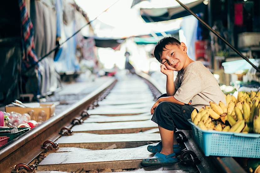 Boy at Mae Klong Market
