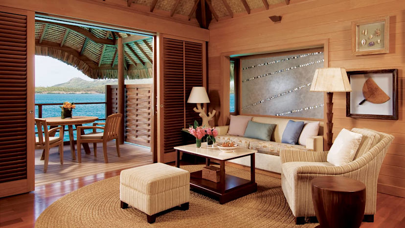 mountain view overwater bungalow