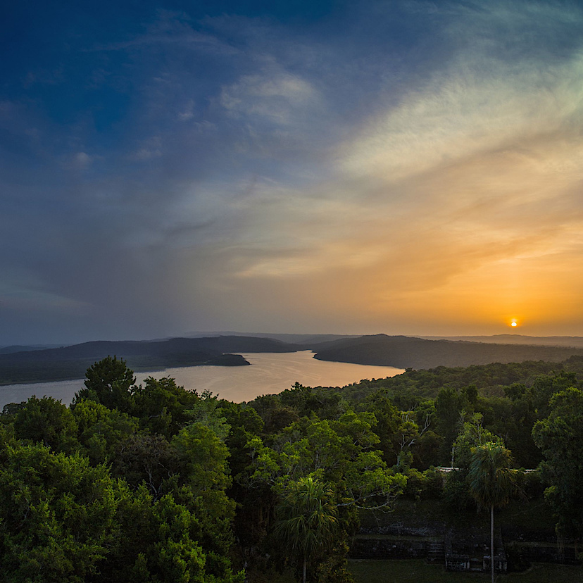 Yaxha Sunset