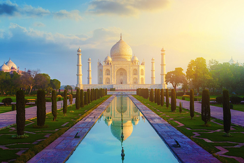 Sunrise at Taj Mahal