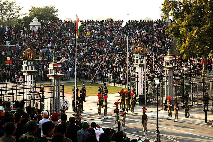 Wagah Border Flag Down Ceremony