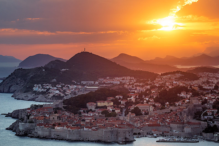 Sunset Over Dubrovnik