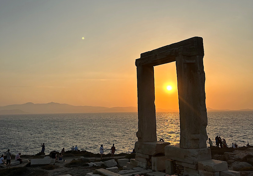 Portara at Sunset