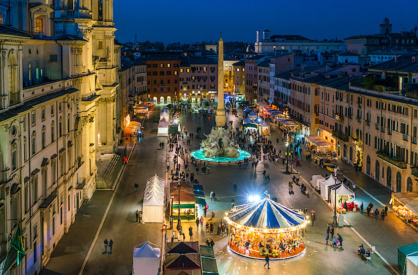 Piazza Navona at Christmastime