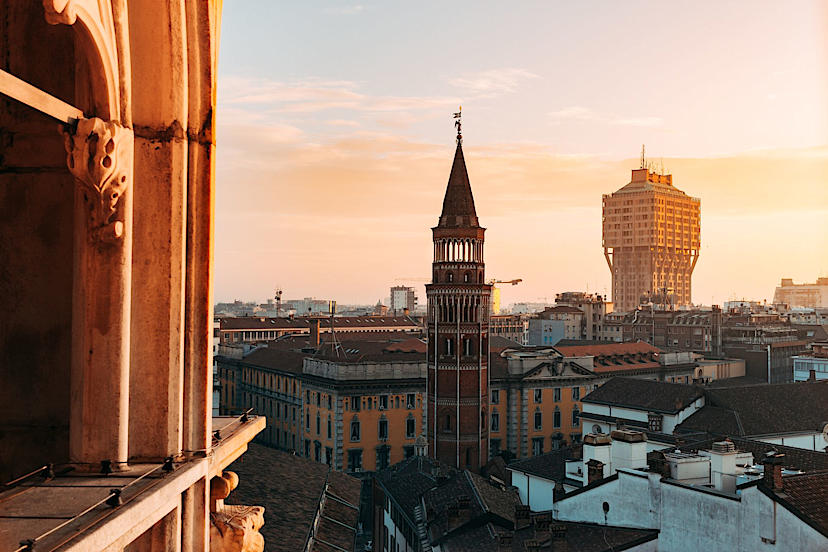 Golden Hour In Milan