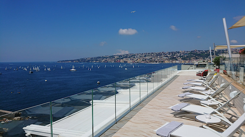 Loungers on Rooftop Terrace