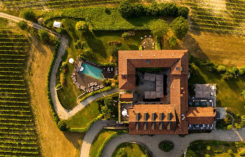 Aerial View of Villa D'Amelia
