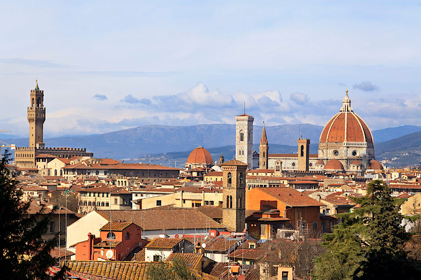 Medieval Florence Town Cityscape