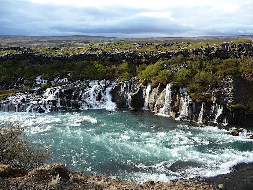 Hraunfossar Waterfall