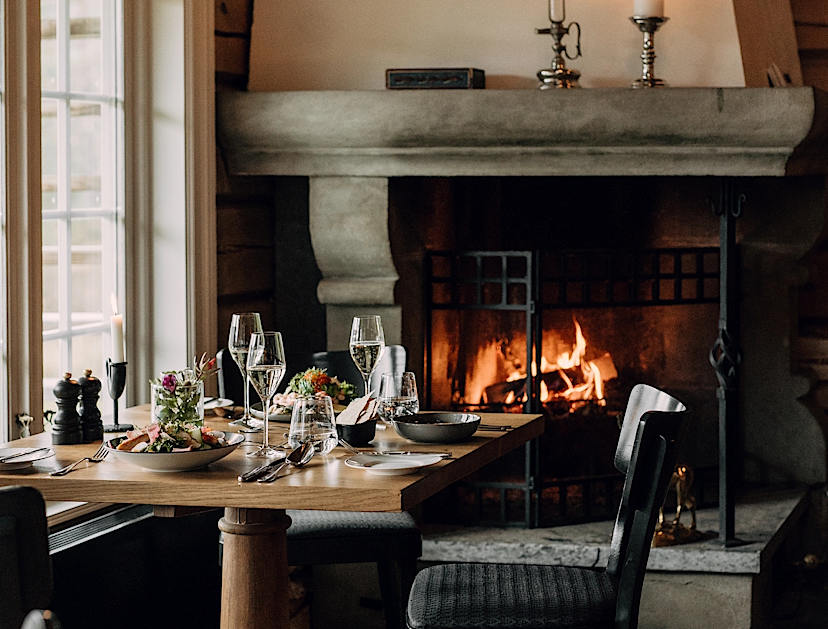 Dining at Storfjord Hotel