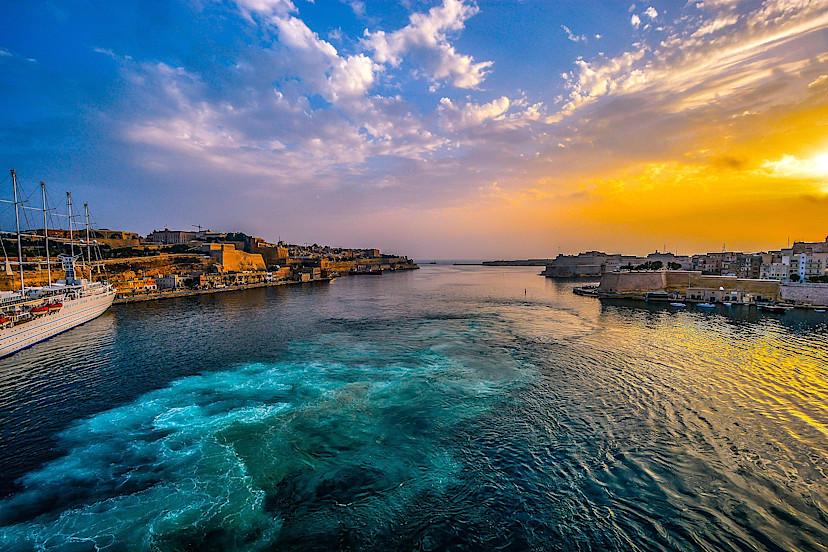 Valletta Harbour Sunset