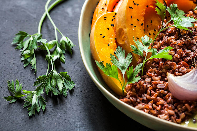 food hyacinth bean curry bowl