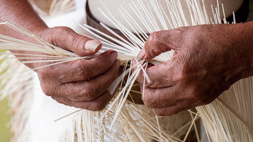 Traditional Straw Hat Maker
