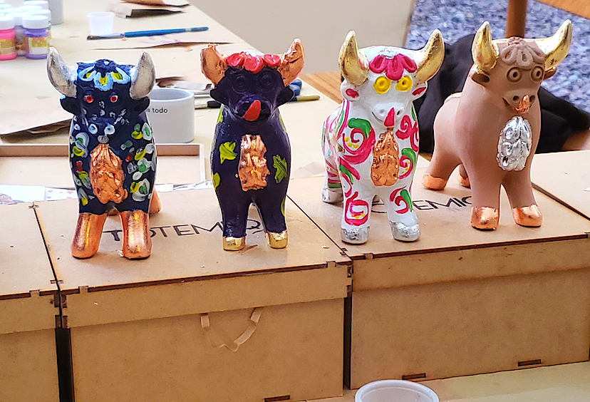 Ceramic Bulls