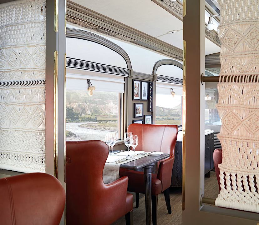 Dining Car on the Andean Explorer