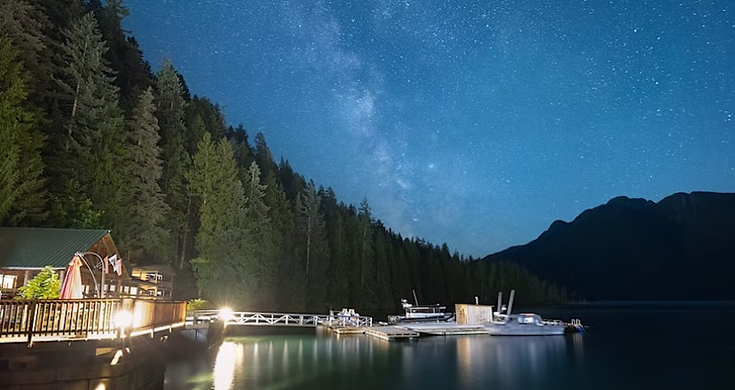 Stars over Klahoose Wilderness Resort