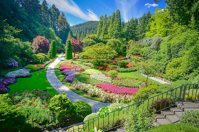 The Sunken Garden at Butchart Gardens