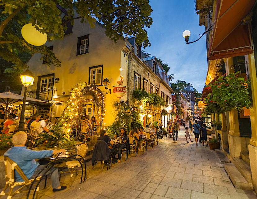 Rue du Petit Champlain at Dusk