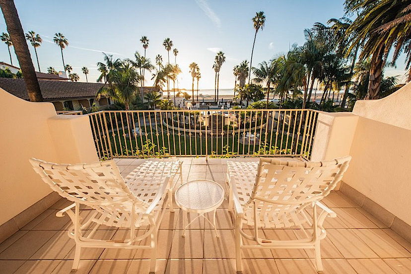 Ocean View King Room Balcony