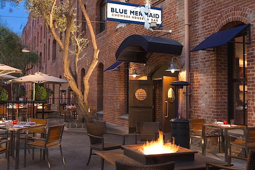 Dining Patio with Firepits