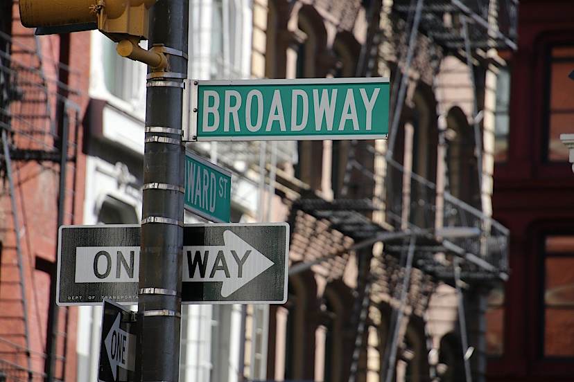 Broadway Street Sign