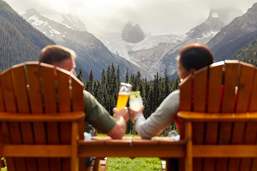 Patio Views at CMH Bugaboo Lodge