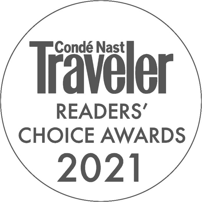 Condo Nast Traveller: Readers' Choice Award 2021