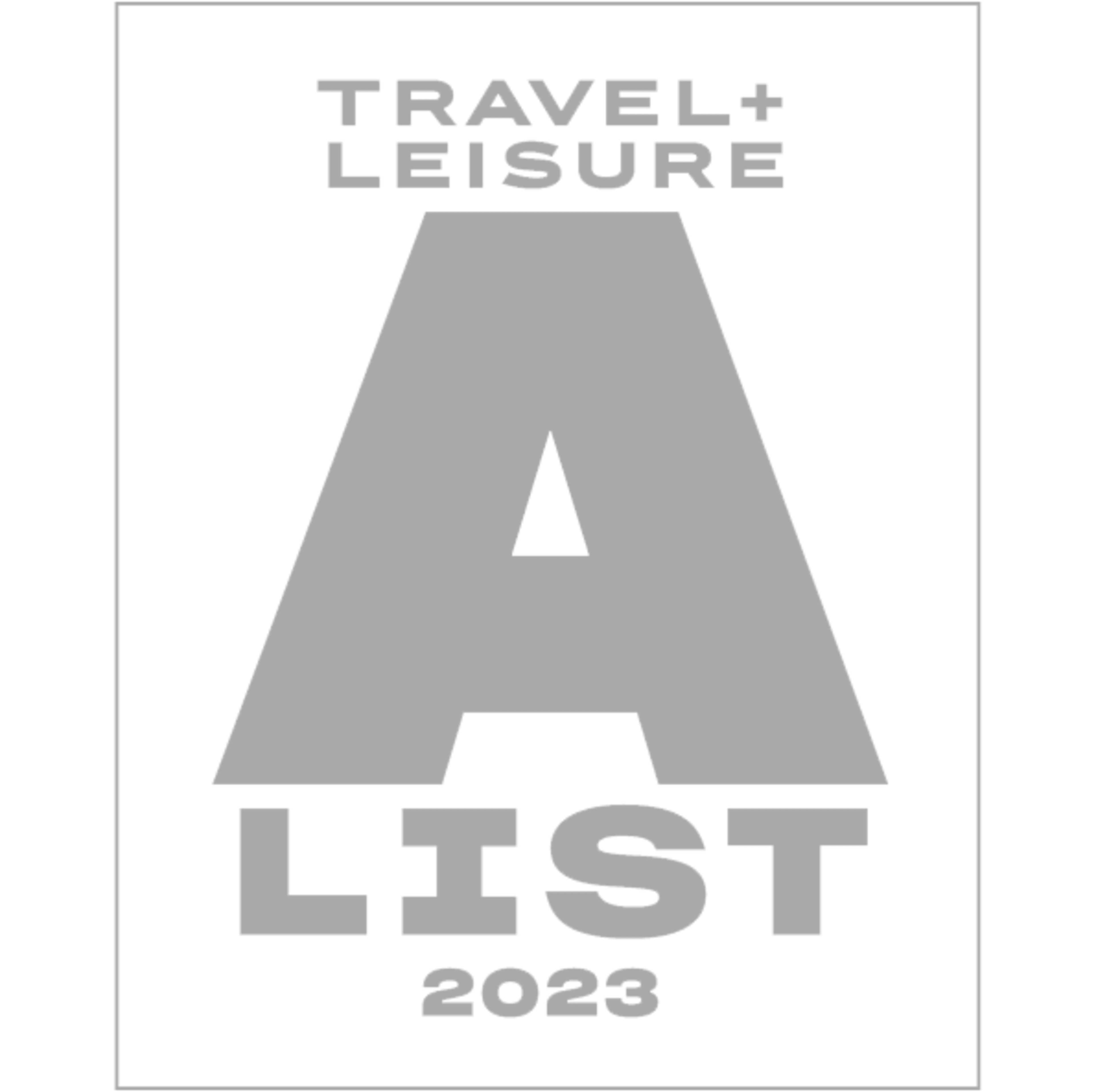 Travel + Lesure A List 2023