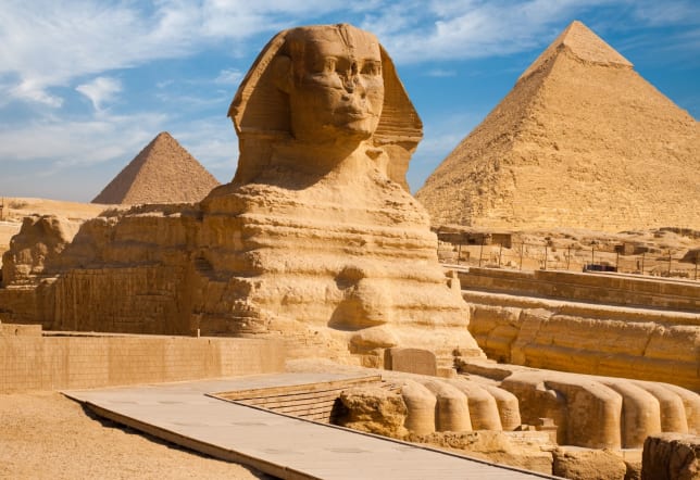 Sphinx and the Pyramids of Giza