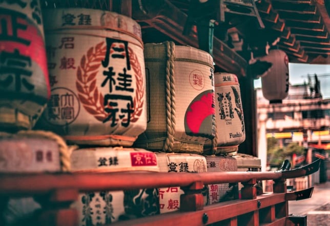 Sake Barrels in Fushimi