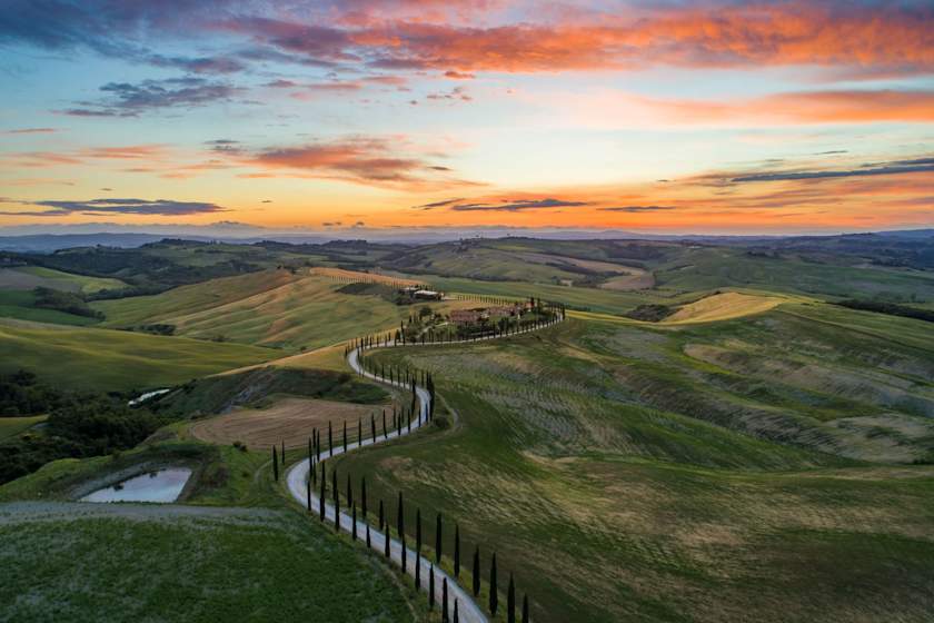 Across the Silvery Crete Senesi, Montepulciano